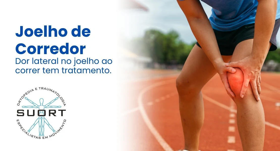 Corredora com dor lateral no joelho na pista de atletismo, síndrome da banda iliotibial, tratamento com ortopedista e fisioterapia na SUORT Clínica Integrada, Perdizes, São Paulo