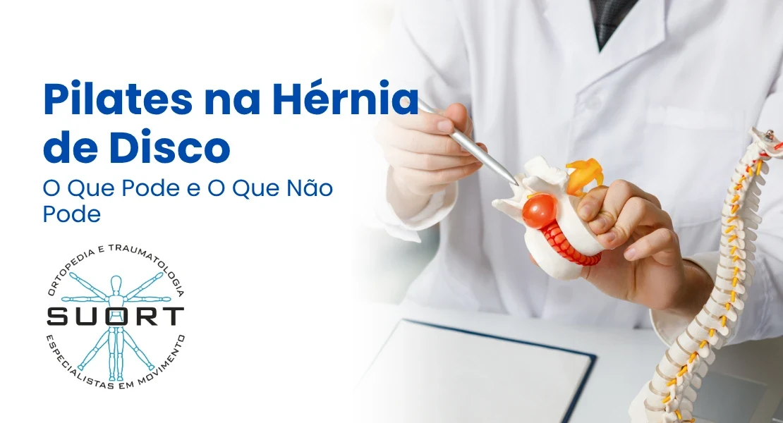 Pilates para hérnia de disco conduzido por fisioterapeuta, com controle de carga e estabilização da coluna, na SUORT Clínica Integrada, Perdizes, São Paulo