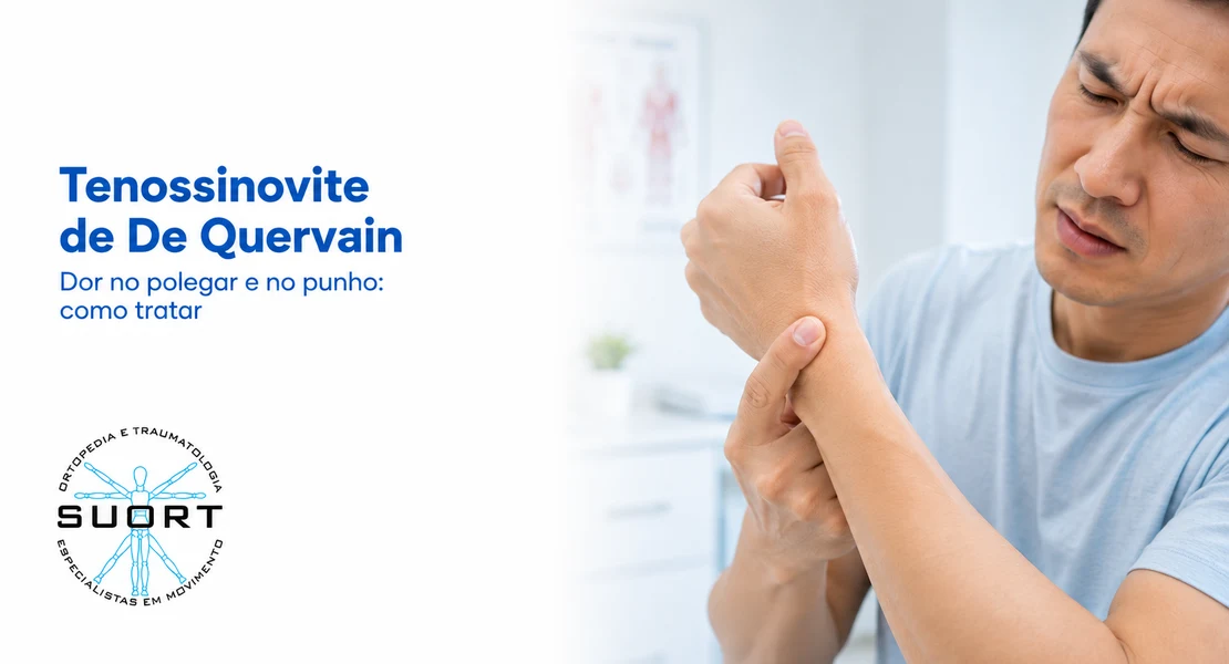 Tenossinovite de De Quervain, dor no polegar e punho, tratamento em Perdizes, São Paulo